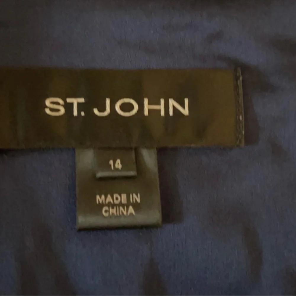 St. John watercolor print silk midi dress - Picture 6 of 13